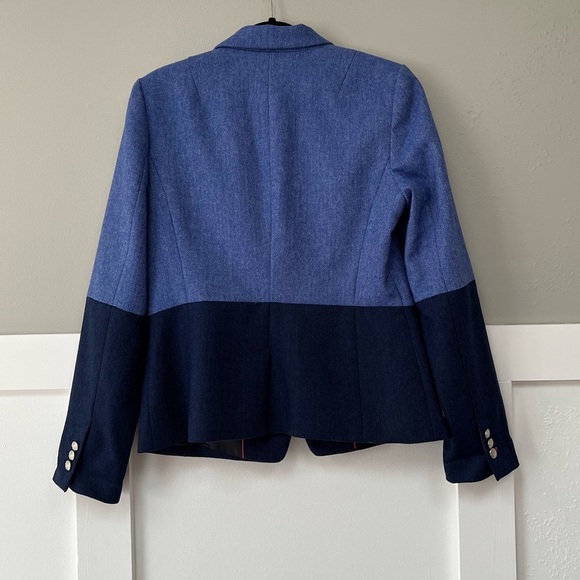 Banana Republic Wool Blend Colorblock Jacket in Bright Blue - Picture 5 of 6